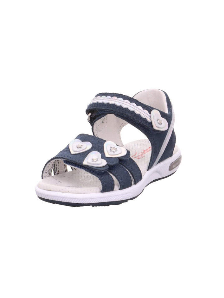 Superfit Mädchen Emily Sandalen 25 EU Blau Silber 8010, 25 EU Blau Silber 8010