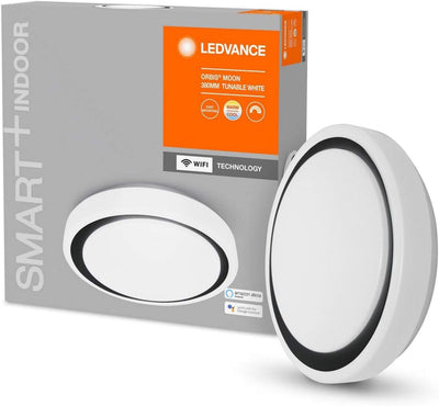 Ledvance Smarte LED Wand-und Deckenleuchte für Innen mit WiFi Technologie, Lichtfarbe änderbar (3000