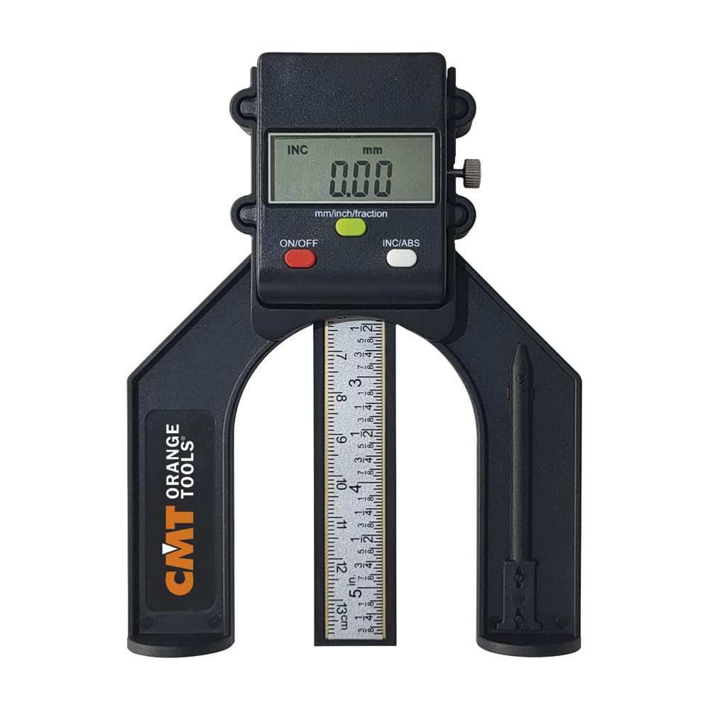 CMT dhg-001 Digitaler Messschieber-Werkzeug mit Tiefenanschlag 0 – 80 mm, schwarz
