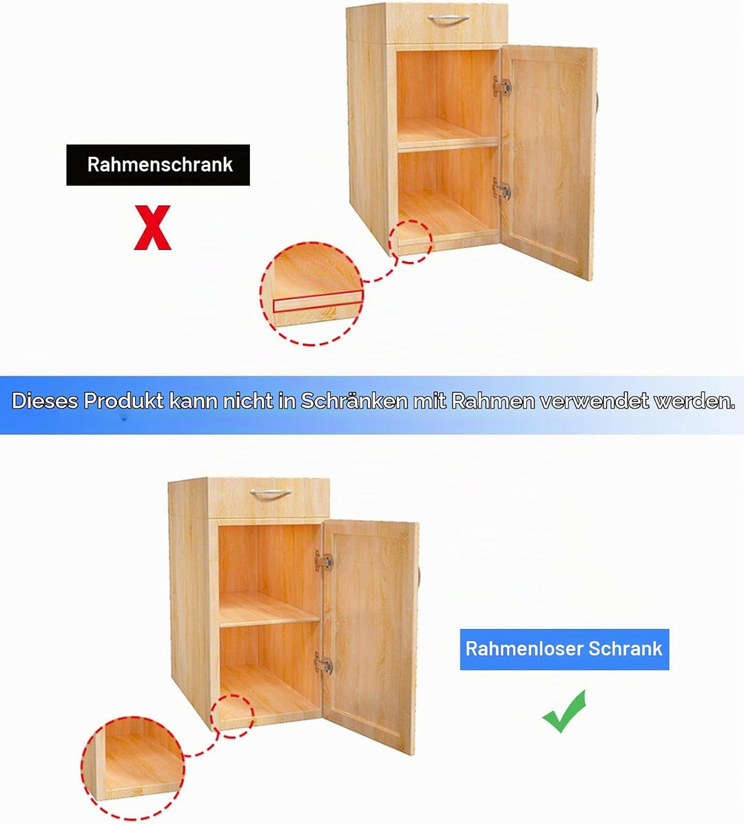 2 Ausziehbarer Schrank Organizer, Teleskopschublade Zum NachrüSten Kein Bohren Und Nageln Erforderli