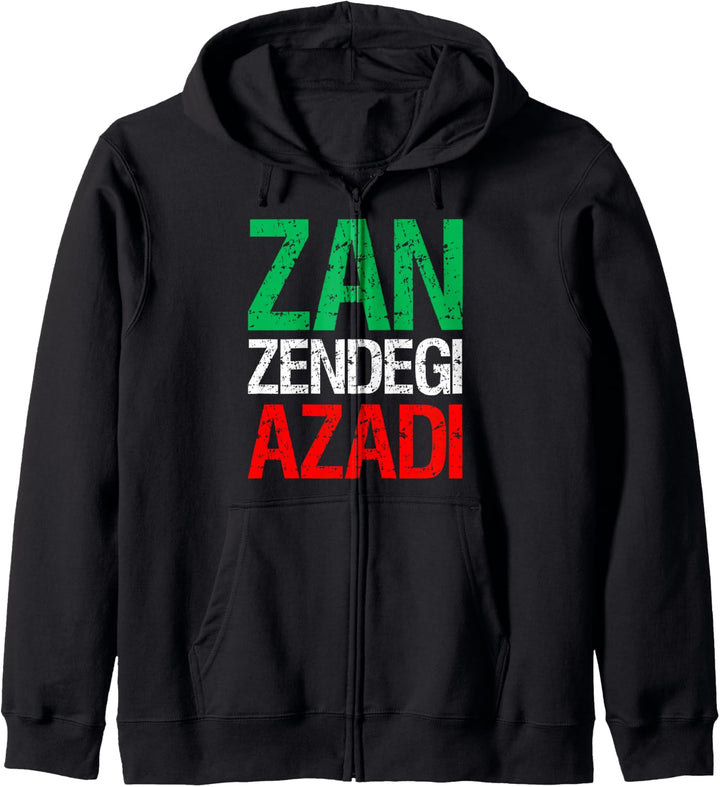Frau Leben Freiheit Iran Zan Zendegi Azadi Persisch Kapuzenjacke