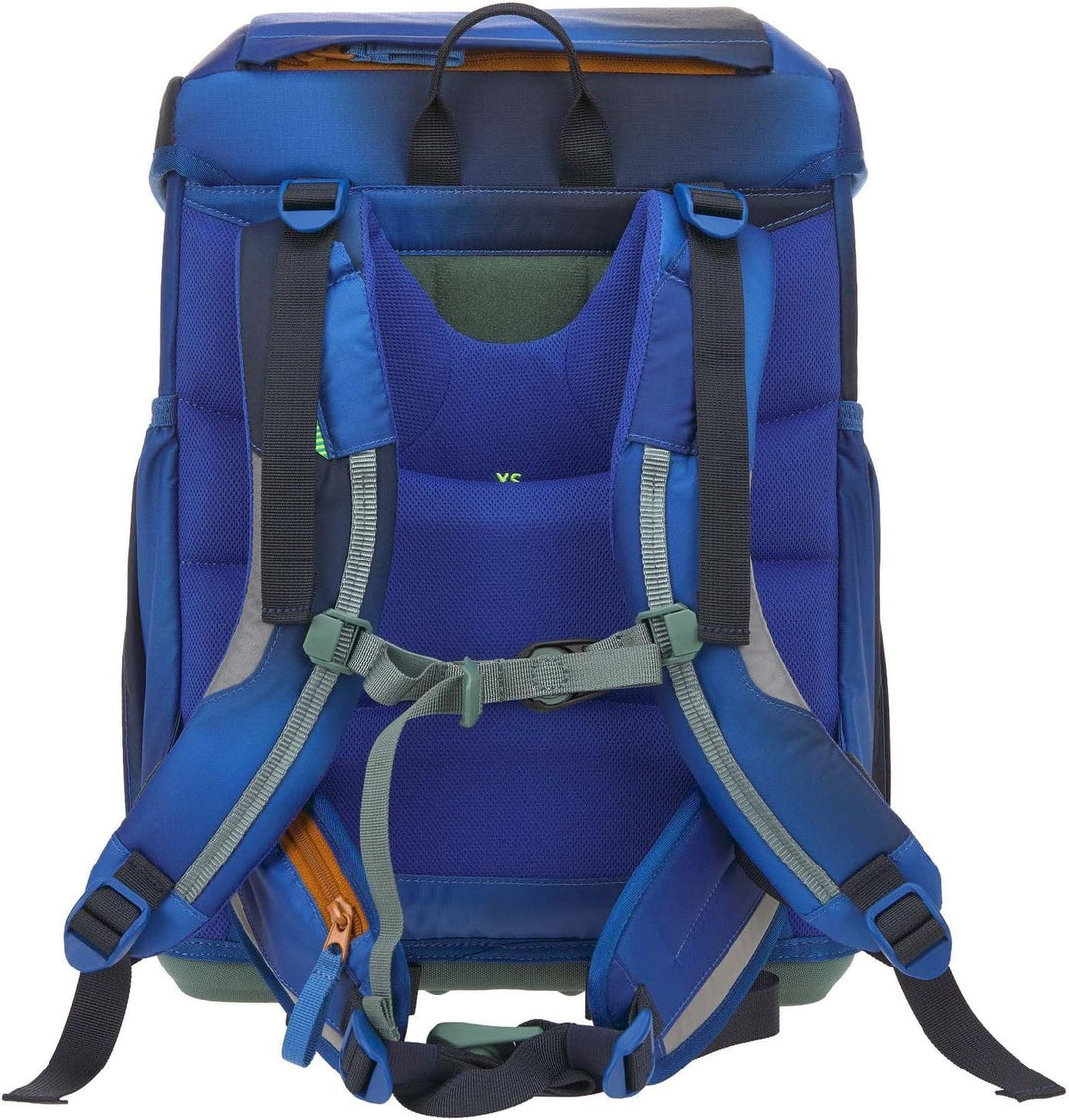 LÄSSIG Schulranzen Regenhülle Light Unique School Set 7-teilig Space Blue blau