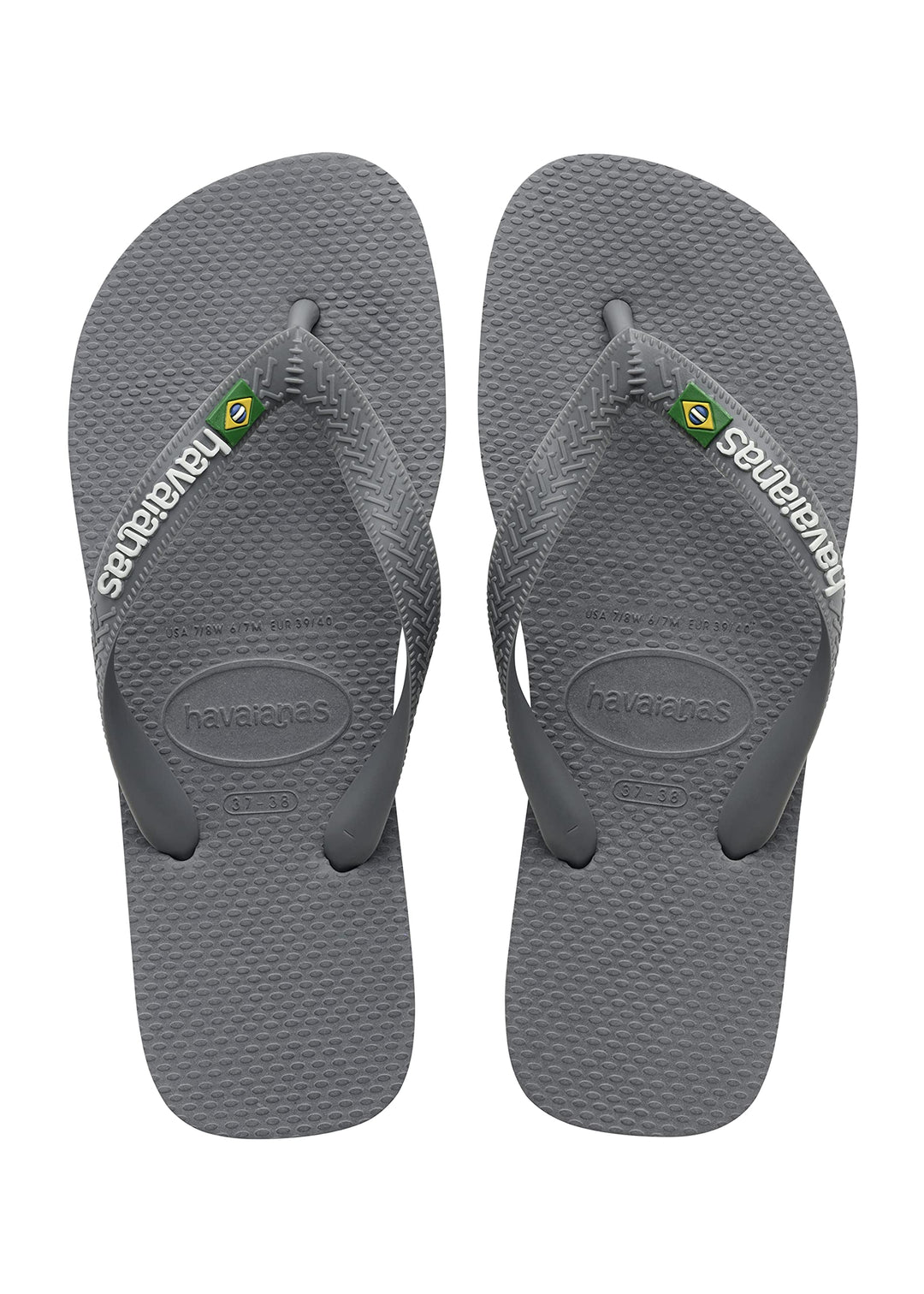 Havaianas - Brasil Logo, ikonische, bequeme und langlebige Badelatschen mit Brasilien- Flagge und ru