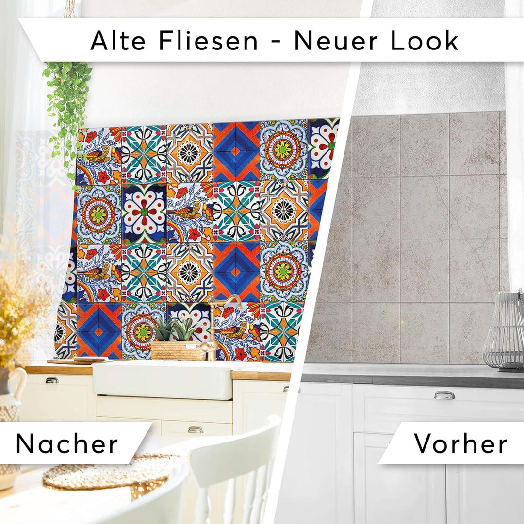 CREATISTO Mosaik Klebefliesen Stickerfliesen Fliesenfolie - Aufkleber Folie für Fliesen I Stickerfli