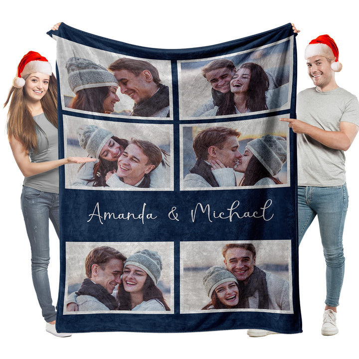 Easycosy personalisierte Decken für Paare Geschenke Benutzerdefinierte Bild werfen Decke Personalisi