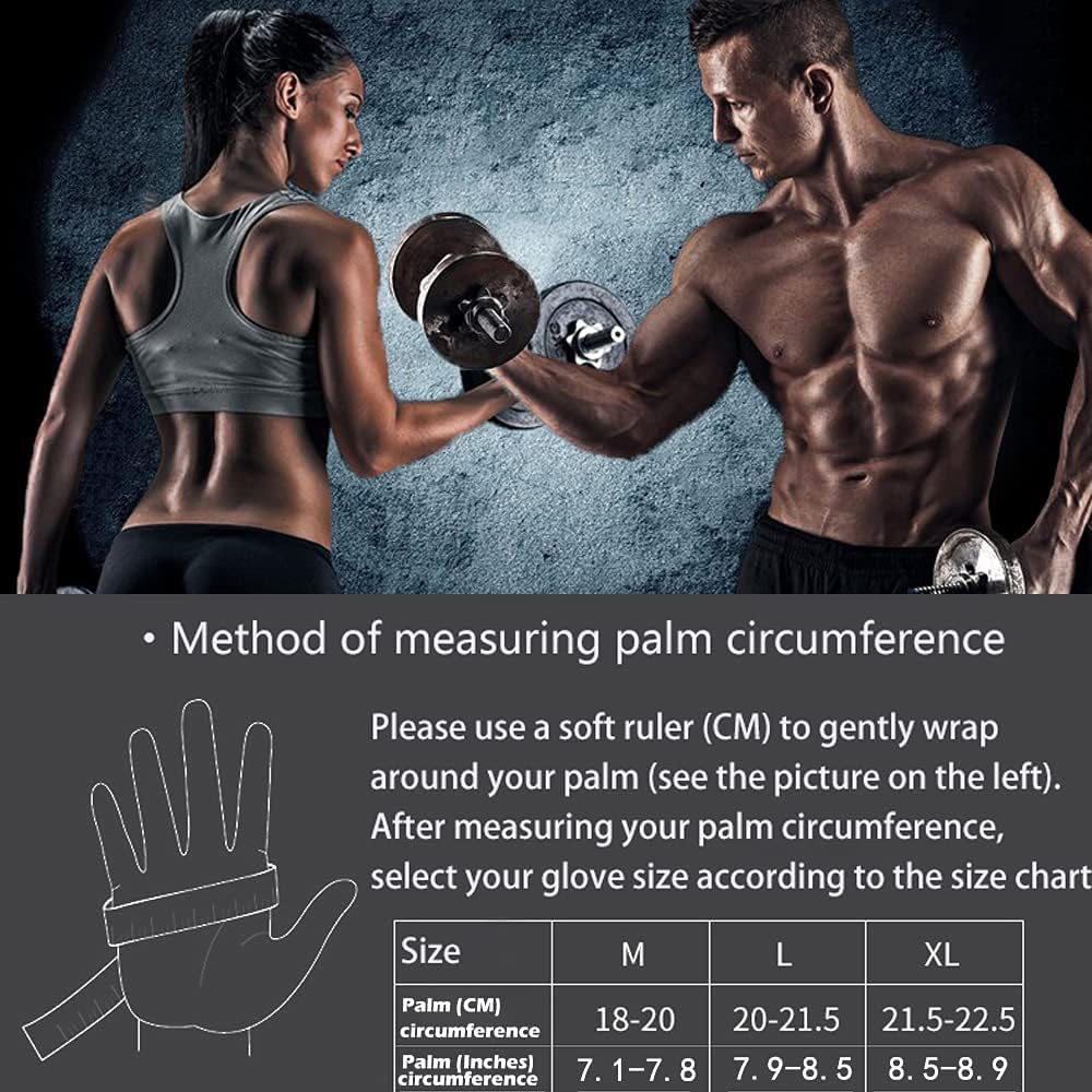 Fitness Handschuhe, Trainingshandschuhe mit Handgelenk Unterstützung für Damen und Herren, rutschfes