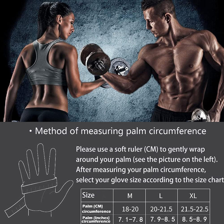 Fitness Handschuhe, Trainingshandschuhe mit Handgelenk Unterstützung für Damen und Herren, rutschfes