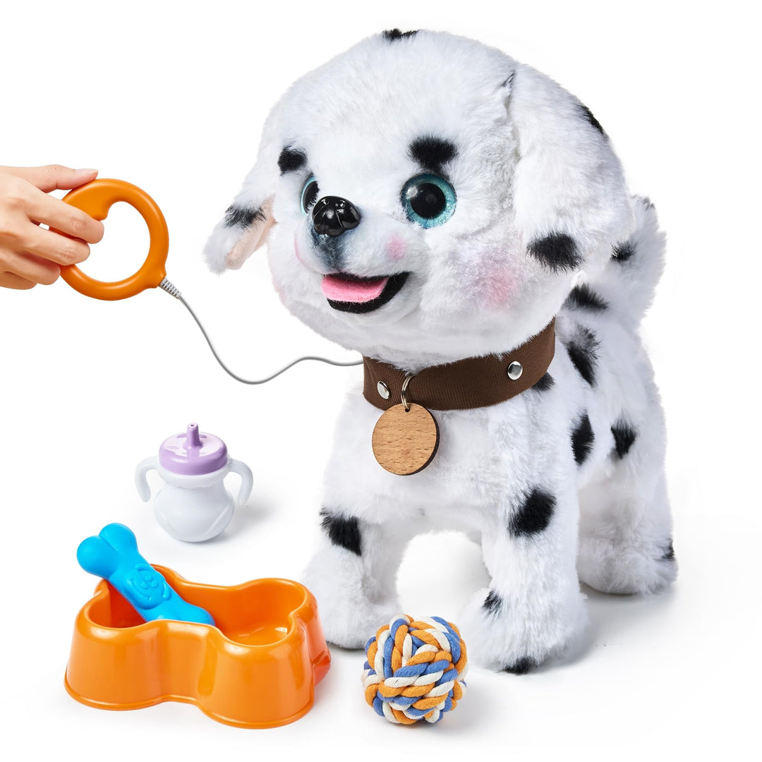 OR OR TU Hund Spielzeug Plüschwelpe Elektronische Haustiere mit Ferngesteuerter, der Läuft und Bellt