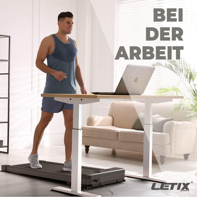 Elektrisches Laufband DeskWalk für zu Hause oder Büro, LCD-Display Motorisiertes Fitnessgerät, Schre