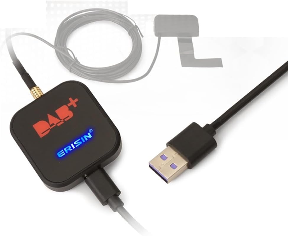 GONFEN DAB+ Digital Box Radio Empfänger Digital Radio Tuner Box mit MCX DAB Antenne Verstärker für A