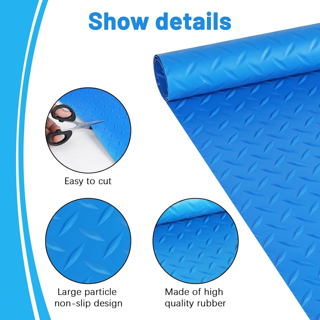 LALAGO Schwimmbadleitermatte, 40x90 cm, Gross Schwimmleitermatte, Poolleitermatte mit Rutschfester T