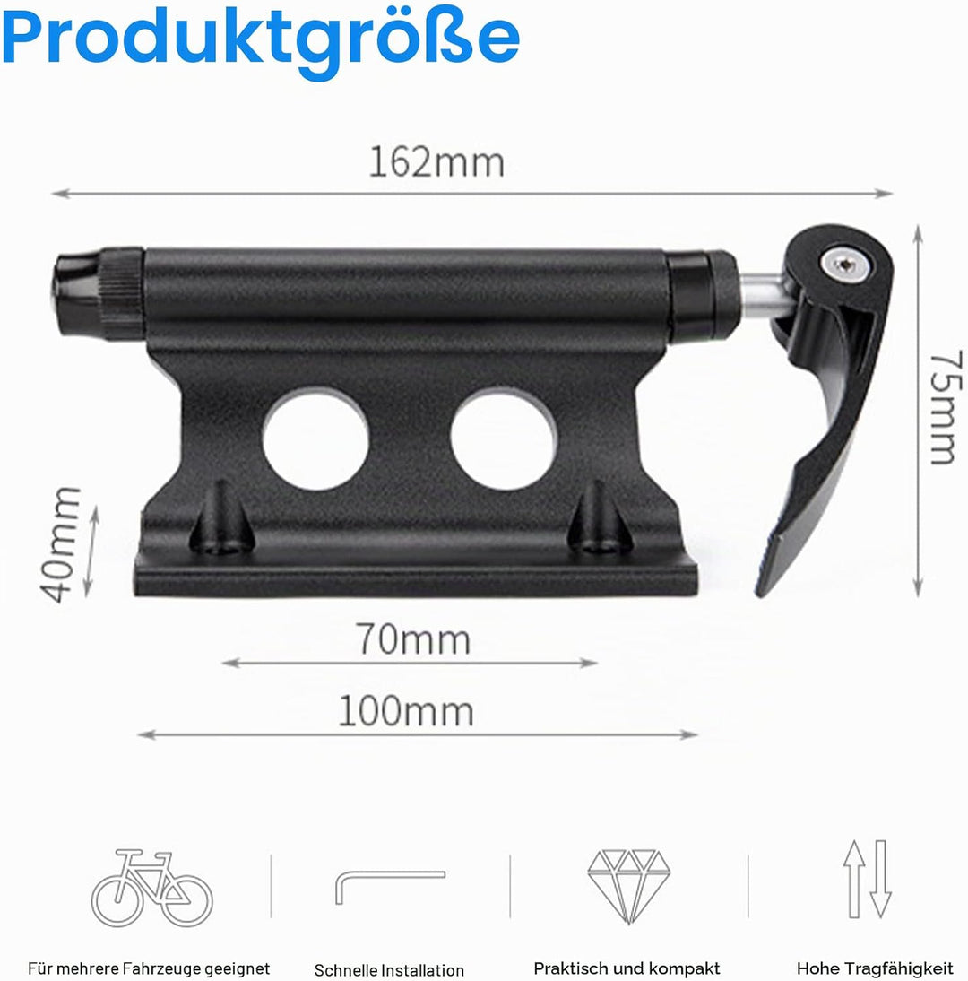 Fahrrad Gabelhalterung mit Schnellspanner Aluminiumlegierung Fahrradgabelhalterung Vorderradgabel Fe