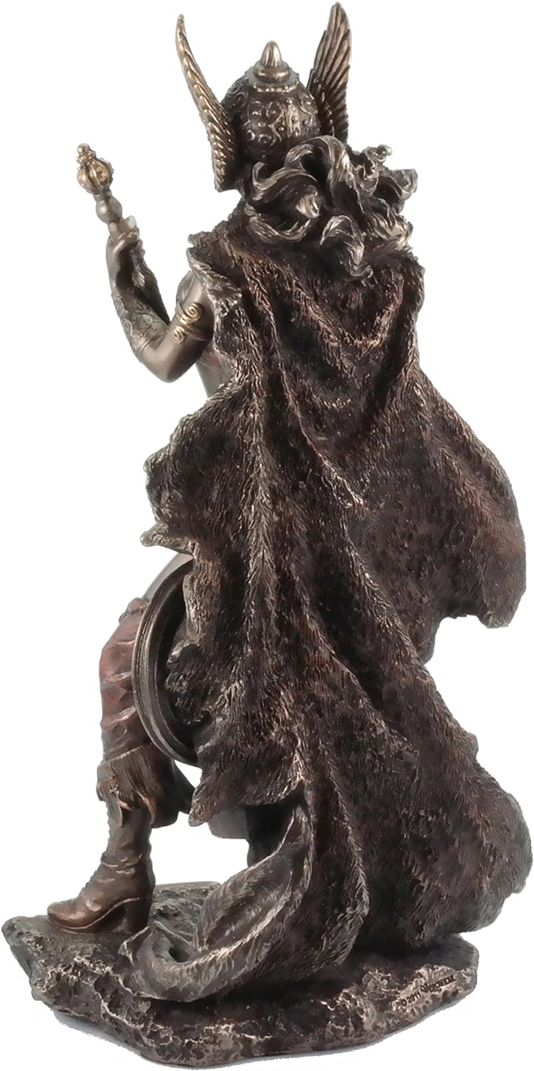 Figur Frigga Göttin der Liebe Figur bronziert Skulptur Veronese Odin Frigg