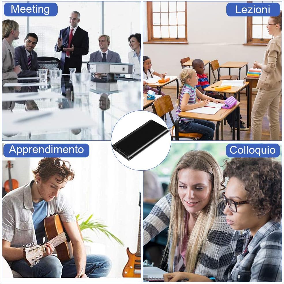 H+Y Mini Voice Activated Indicator Light 8GB Memory USB Rechargeable MP3 Functions Ideal for Reading
