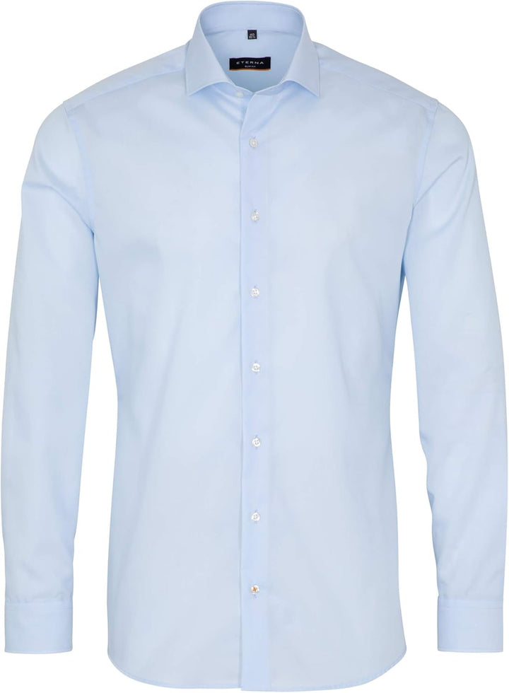 ETERNA Herren Original Shirt Slim FIT 44 Hellblau, 44 Hellblau