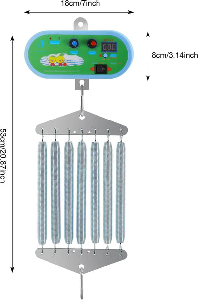 Automatisch-Schwingfeder Elektrisch Schaukel Federwiege, Hängende Elektrische Wiegensteuerung mit 7