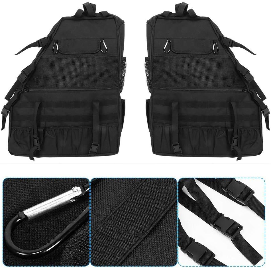 Aramox Überrollbügel-Tasche Passend für 2/4 Tür 2007-2016, Oxford Fabric Überrollkäfig-Aufbewahrungs