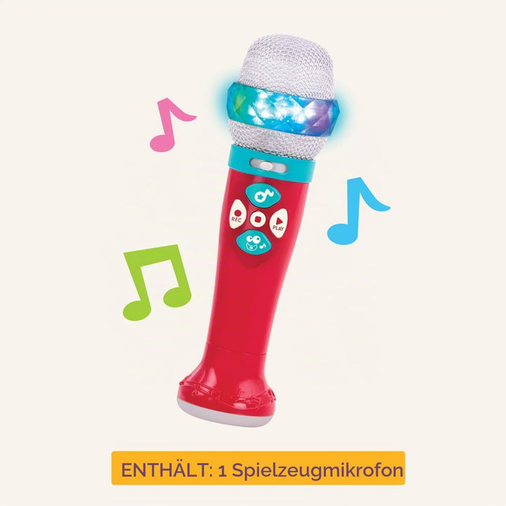 Battat – Musikalisches Lichtshow-Mikrofon – Beleuchtetes und stimmveränderliches Mikrofon – Aufnahme