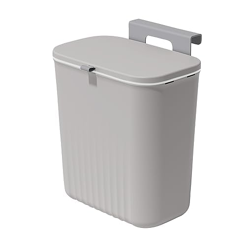 Komposteimer für Küche,Küchenabfalleimer,9L Mülleimer Camping,Hängender Mülleimer Küche mit Deckel f