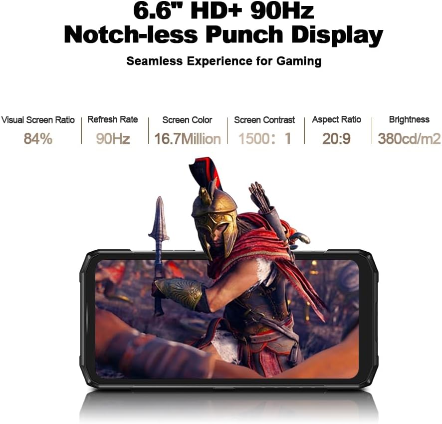 DOOGEE Blade 20 Turbo Android 15 Outdoor Handy Ohne Vertrag 5G,10300mAh 33W,15.8 mm ultradünn Outdoo