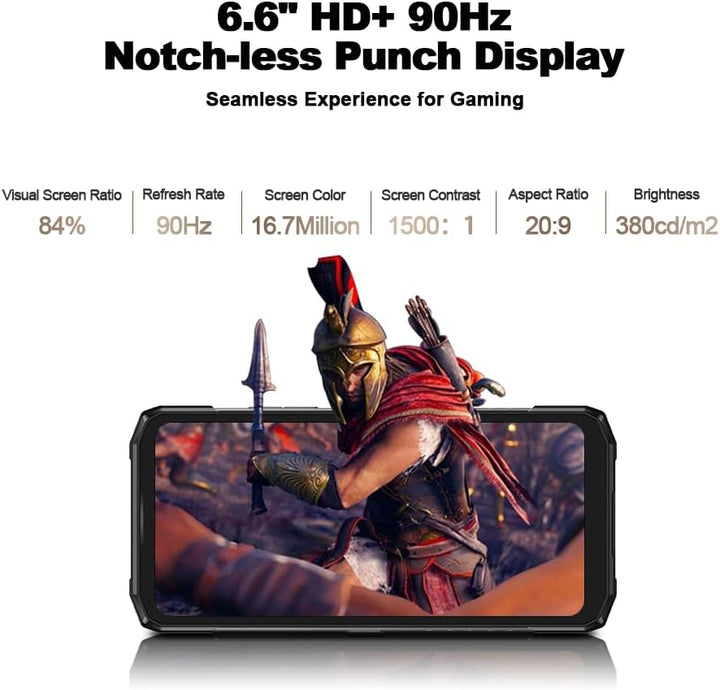 DOOGEE Blade 20 Turbo Android 15 Outdoor Handy Ohne Vertrag 5G,10300mAh 33W,15.8 mm ultradünn Outdoo