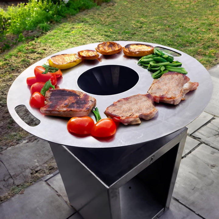 Feuerplatte/Grillplatte 60cm aus 5mm Stahl