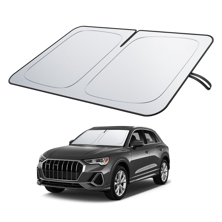 BIXUAN Frontscheiben-Sonnenschutz kompatibel mit Audi Q3 F3 2020-2025 Auto Sonnenschutz Abdeckung fü