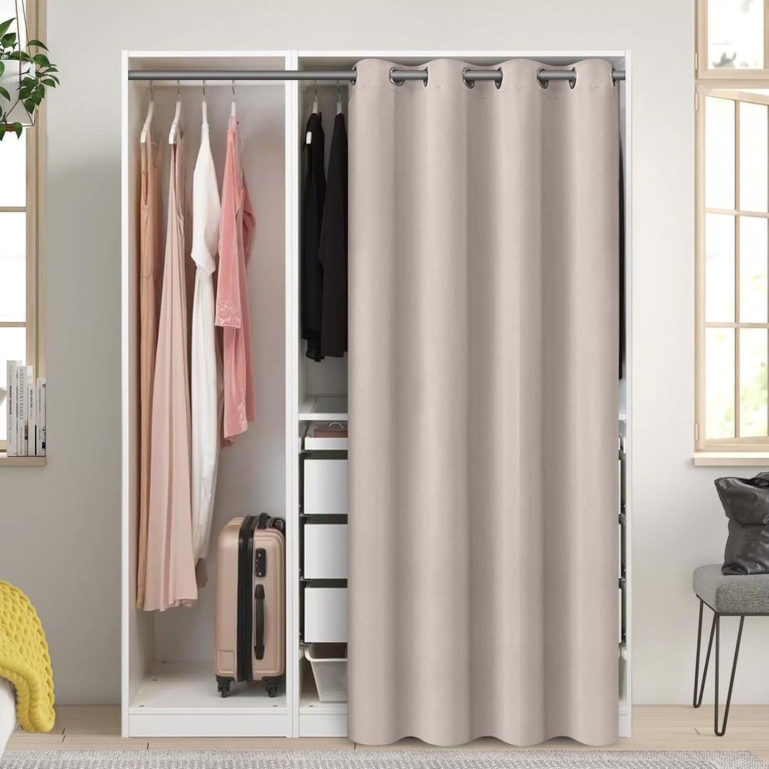 Lapalife Türvorhang Blickdicht Thermo Gardinen Vorhang mit Ösen für Fenster und Tür H203xB86cm Therm
