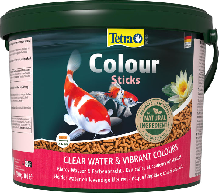 Tetra Pond Colour Sticks - Fischfutter für Teichfische, für natürliche Farbenpracht und klares Wasse