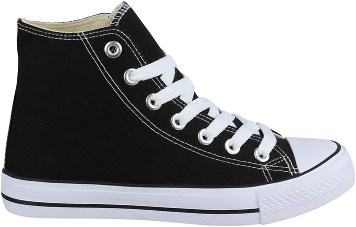 Elara Unisex Kult Sneaker | Bequeme Sportschuhe für Damen und Herren | High Top Textil Schuhe|Chunky