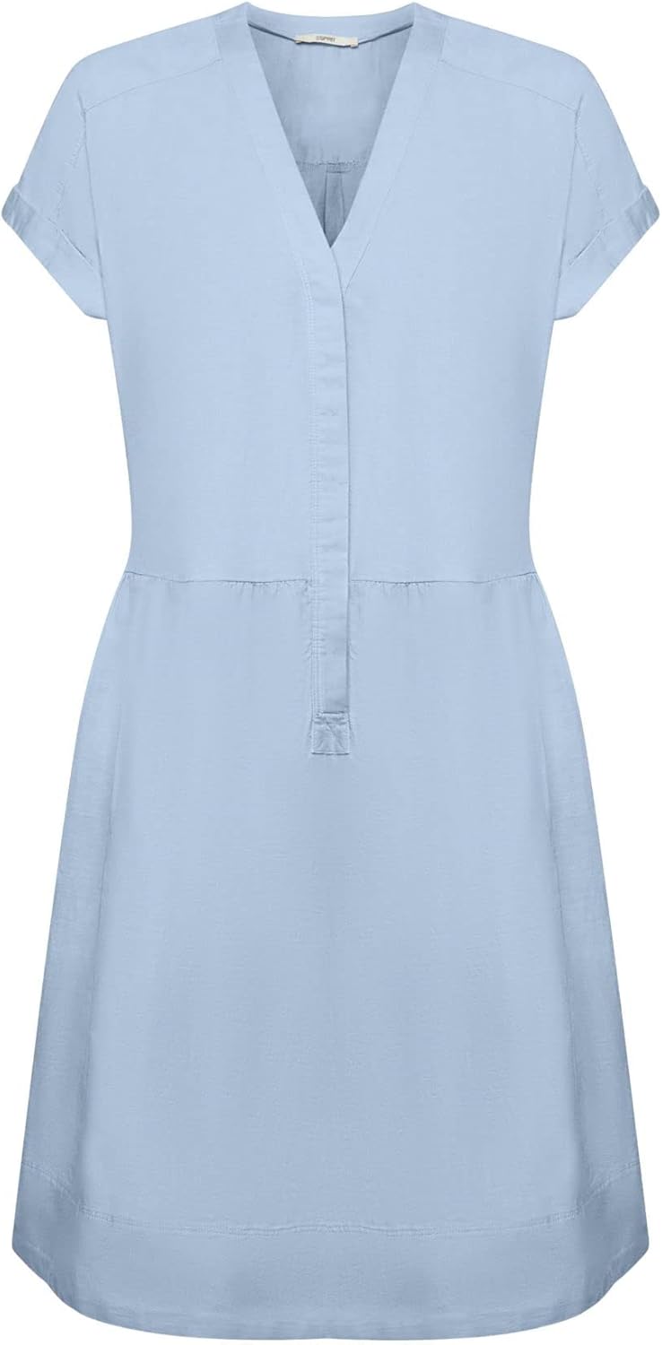 ESPRIT Damen Kleid 32 445/Light Blue Lavender, 32 445/Light Blue Lavender