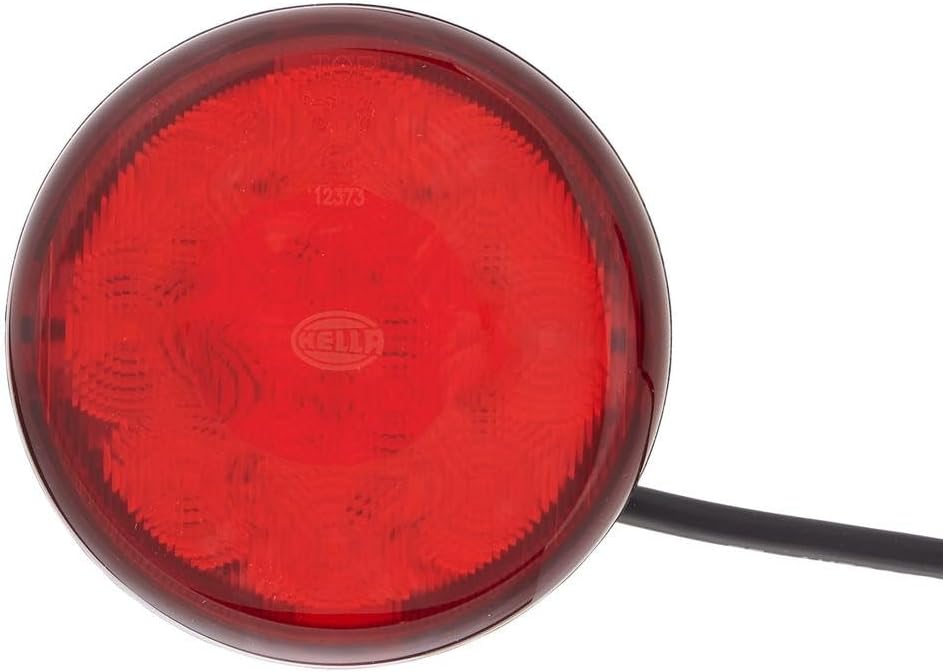 HELLA - Heckleuchte - 83mm - LED - 24V - Anbau/geschraubt - Lichtscheibenfarbe: rot - Kabel: 2500mm