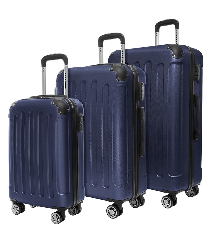 TRVLMORE Kofferset 3 Teilig Hartschale - Koffer & Trolleys Set - Reisekoffer Set 3 Teilig - Koffer S