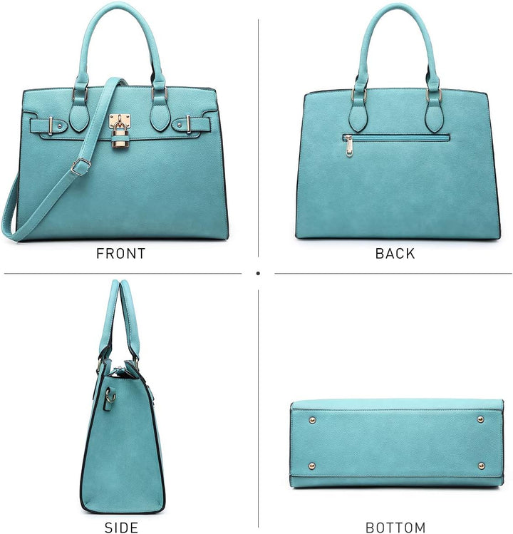 Dasein Women Handbags and Purses Ladies Shoulder Bag Top Handle Satchel Tote Work Bag with Matching