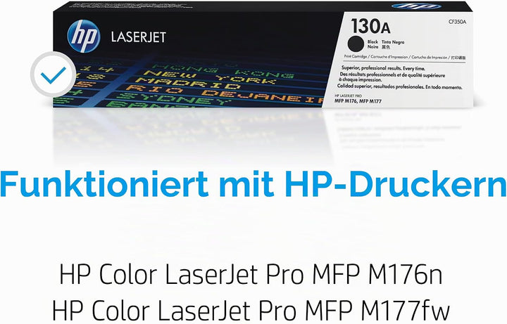 HP 130A Original Toner (geeignet für HP Color Laserjet Pro M176n, HP Color Laserjet Pro M177fw) schw