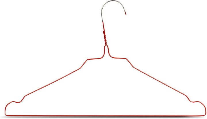 Drahtbügel Kleiderbügel aus Metall 100 Stück Rot Metallkleiderbügel Set Drahtkleiderbügel Metall Dra
