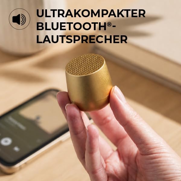 Lexon Mino+ Bluetooth-Lautsprecher (Hellgelb), Hellgelb