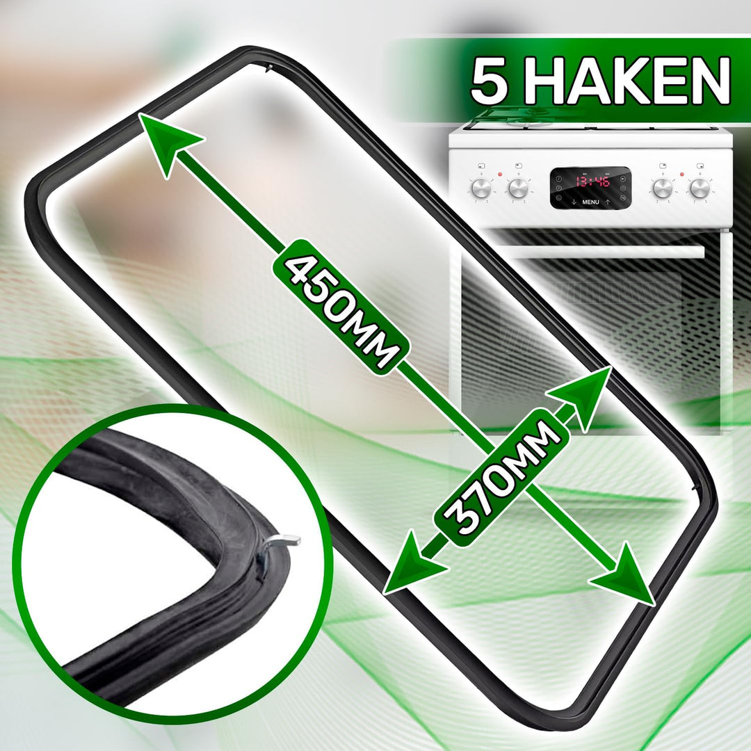 Gummi Backofen Dichtung 440 x 360 mm mit dem Originalcode 00772357 für Bosch 754132057 für Smeg - Ga