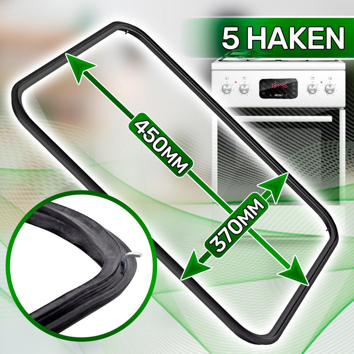 Gummi Backofen Dichtung 440 x 360 mm mit dem Originalcode 00772357 für Bosch 754132057 für Smeg - Ga