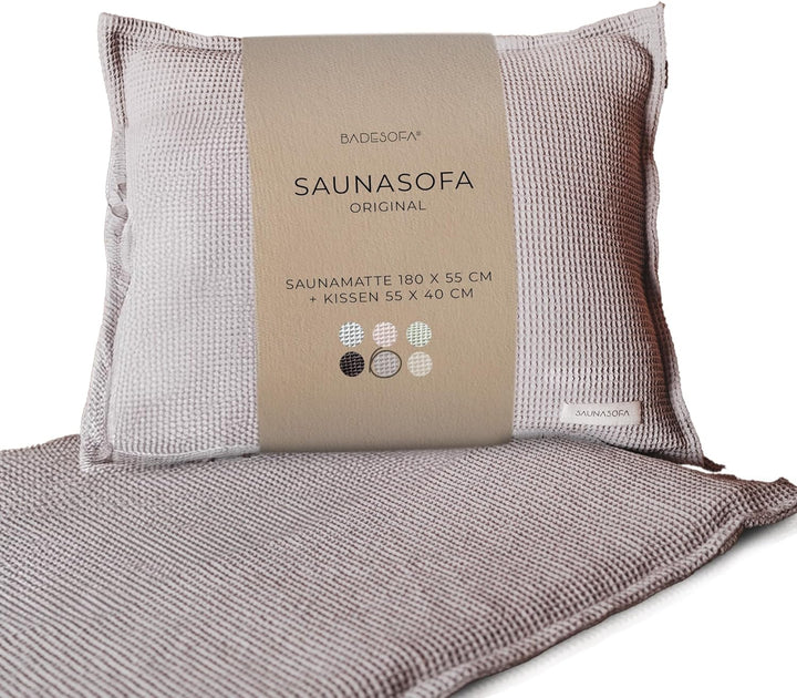 SAUNASOFA® von BADESOFA® – Premium Sauna-Matte & Sauna-Kissen | Made in EU | Sauna-Set hitzebeständi