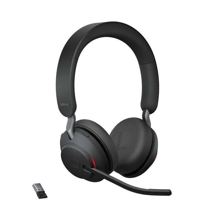 Jabra Evolve2 65 Wireless PC Headset – Noise Cancelling UC Certified Stereo Headphones With Long-Las
