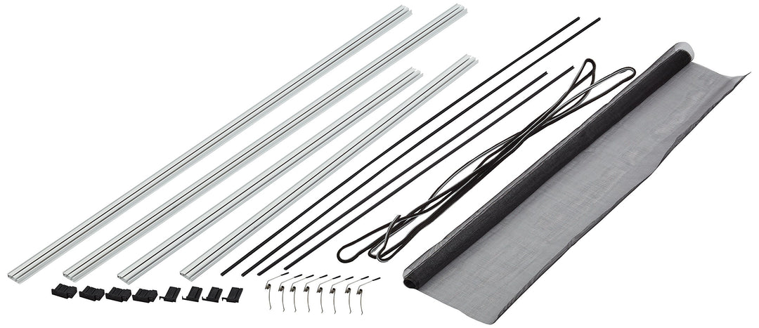 hecht international 100690501-VH Fliegengitter Fenster MASTER SLIM 80x100 cm in Weiss, 80 x 100 cm