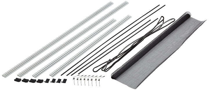 hecht international 100690501-VH Fliegengitter Fenster MASTER SLIM 80x100 cm in Weiss, 80 x 100 cm