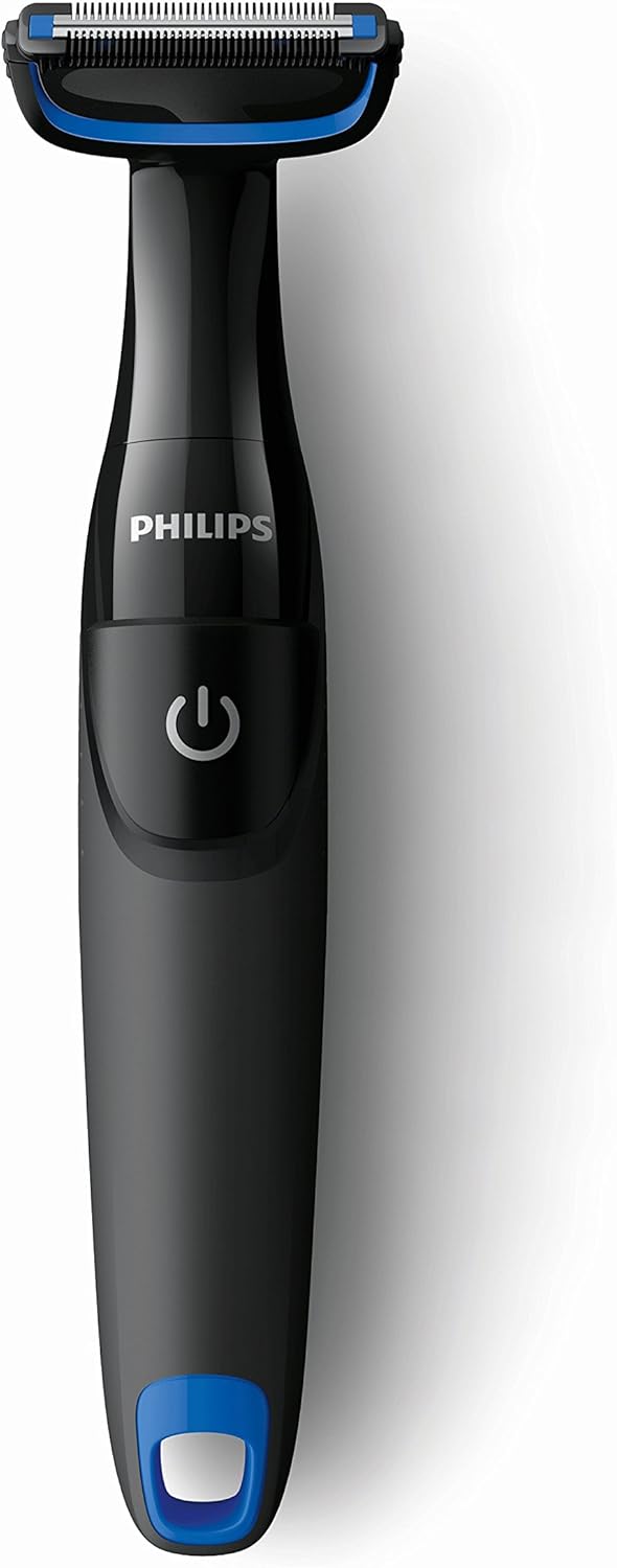 Philips AquaTouch - Rasierapparat (Rotorrasierer, Schwarz, Blau, LED, Batterie, Nickel-Metallhydrid