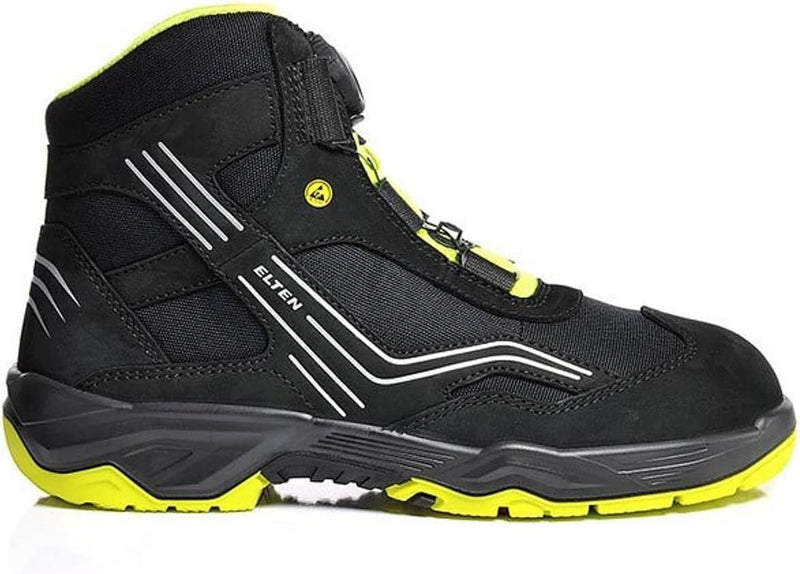 Elten Sicherheitsschnürstiefel "Ambition Boa Mid" ESD S2, Grösse 42, 76752-42 42 EU, 42 EU