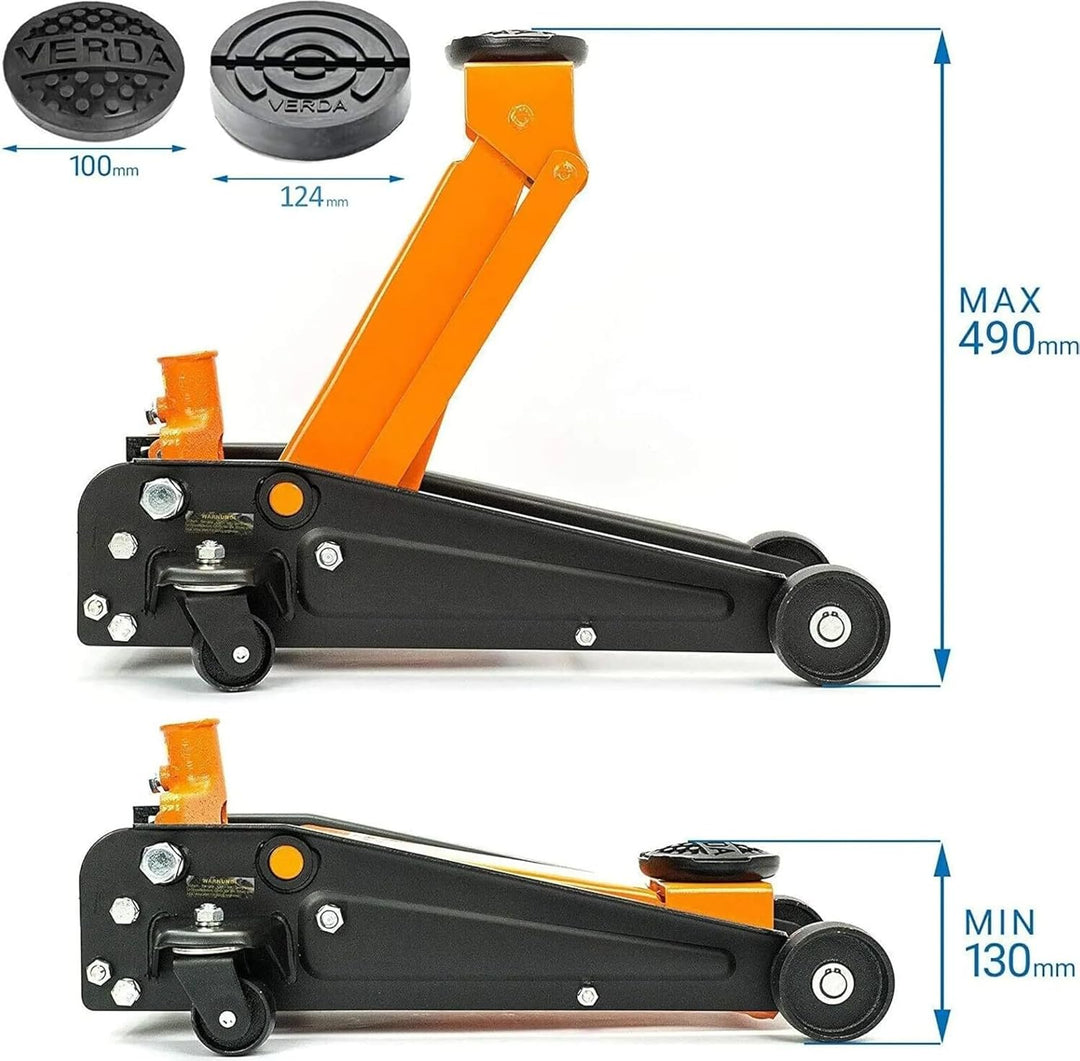 Wagenheber 3T+ 2X Gummi Rangierwagenheber Heber Ständer Unterstellbock Modellwahl (Wagenheber 3T), W