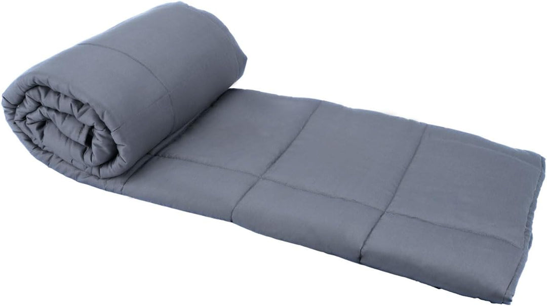 Komfort 2er-Set Gewichtsdecke 150 x 200cm, 7kg – Premium Baumwolle &amp; Glasperlen für Tiefe Entspannun