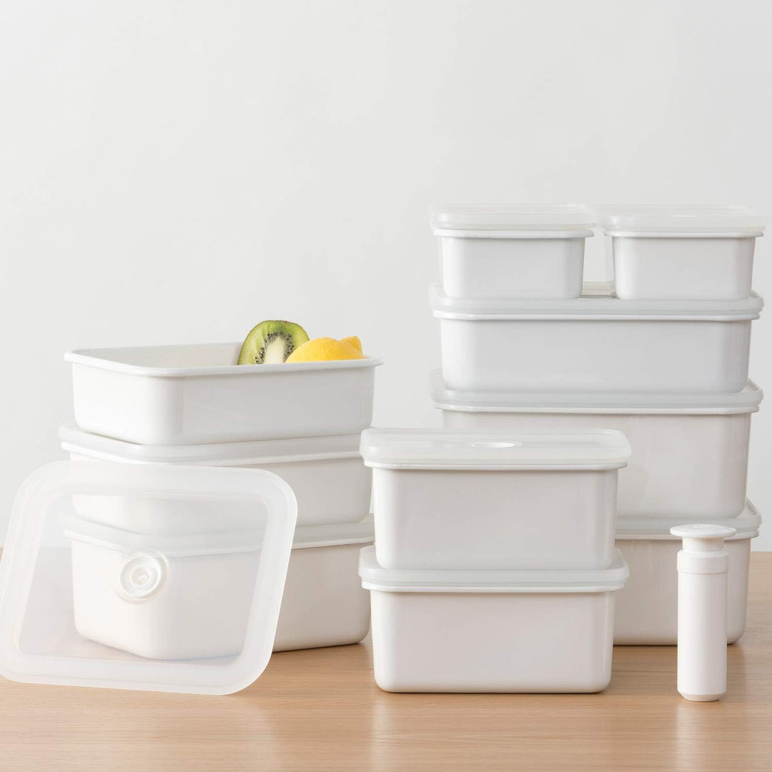 HoneyWare Vakuum Emaille, L flach, 1,35L Frischhaltedosen, L Flach