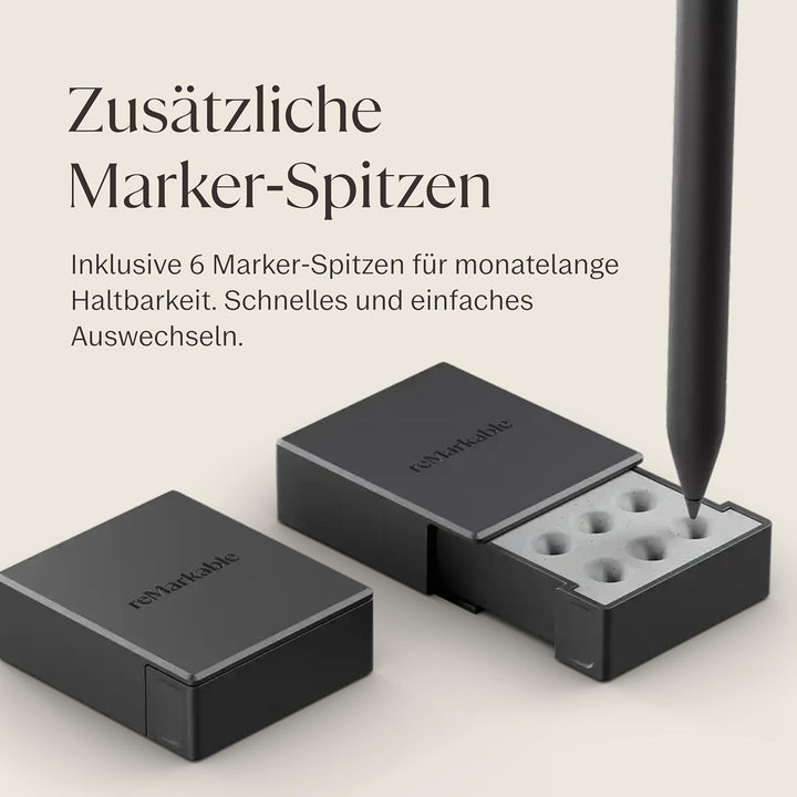reMarkable Marker Plus für Paper Pro, Pro Move und Paper Pure | Reaktionsschneller und präziser Stif