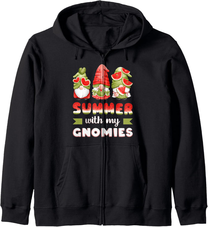 Wassermelonen Zwerge, lustige Sommer Wichtel, Gnome Kapuzenjacke